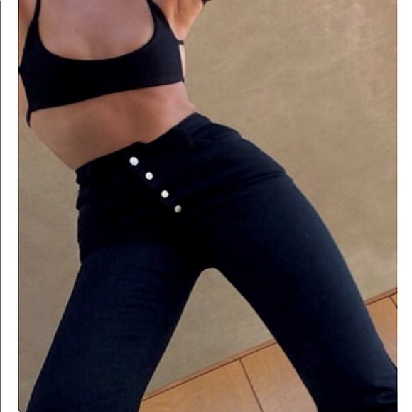 WeWoreWhat Denim - WEWOREWHAT Crossover Straight Jeans
